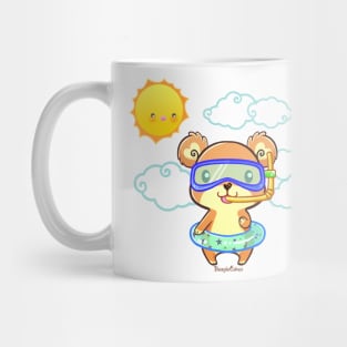 Summer Snorkeling Bear Mug